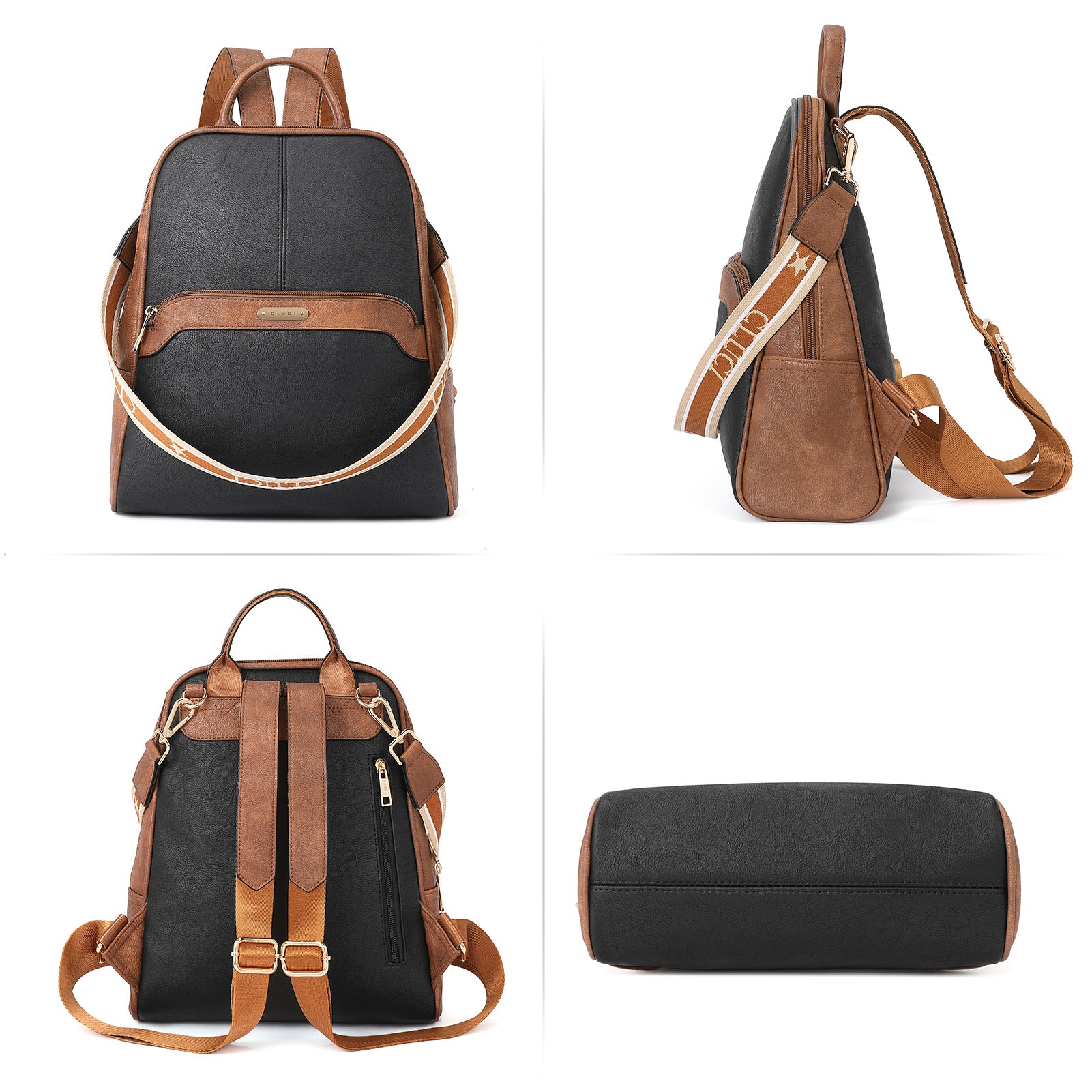 Brown Leather and Canvas Compact Travel Bag - Rothco 8