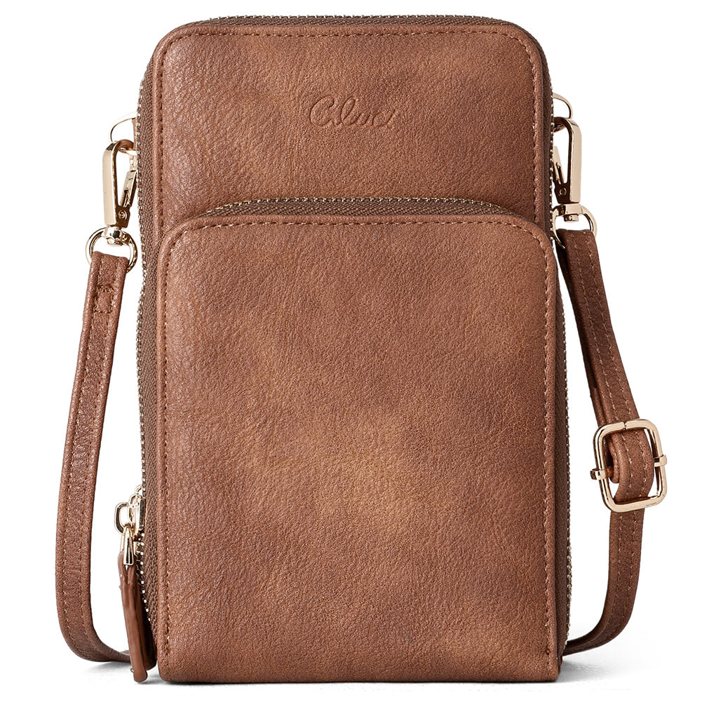 Leather Small Crossbody Bags for Women Designer Cell Phone Bag Wallet  Purses,Coffee，G141660 
