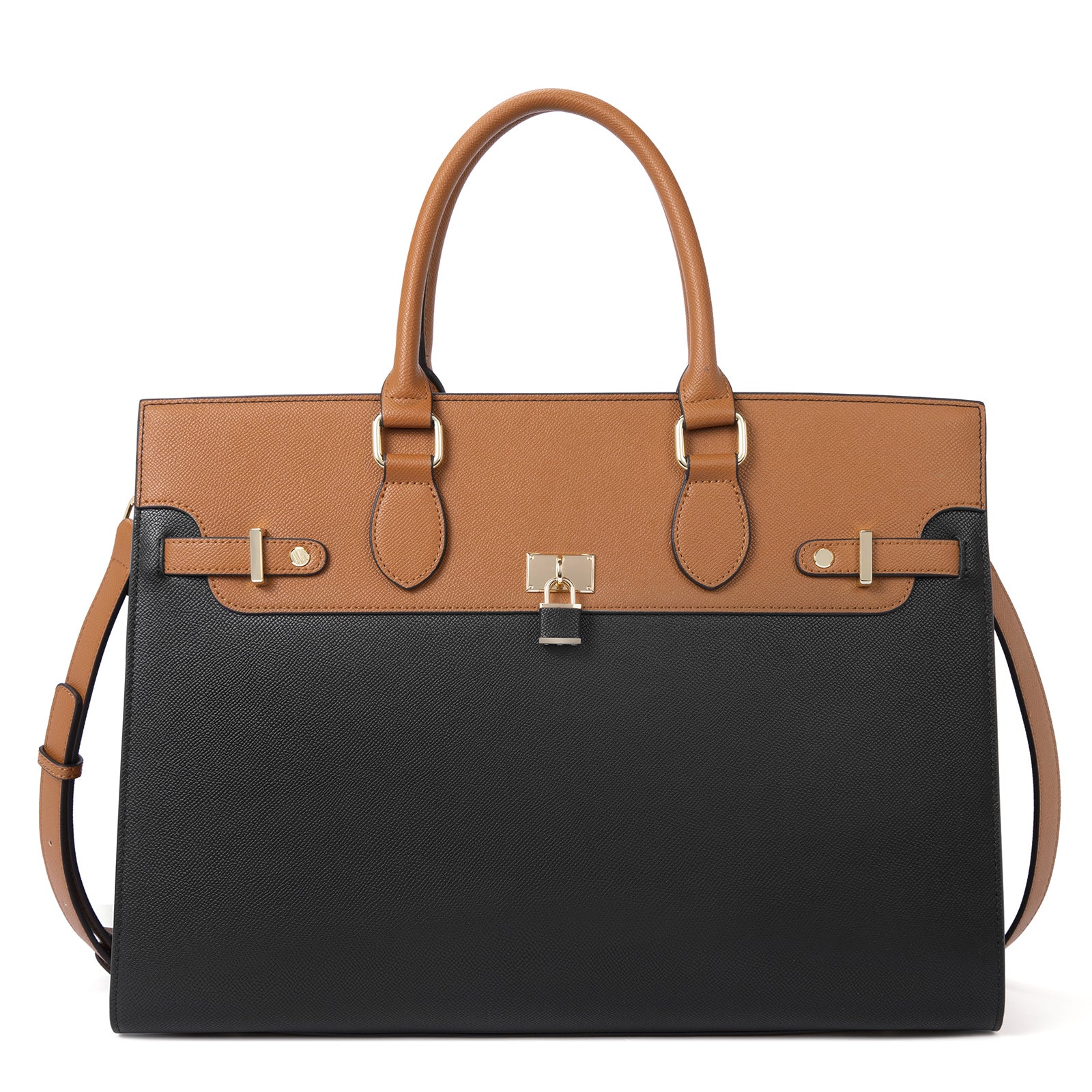 CLUCI Leather Briefcase for Women 15.6