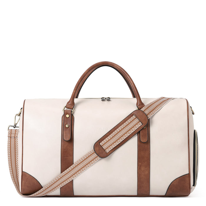 Women's Leather Weekender Bag For Business Trips —— CLUCI