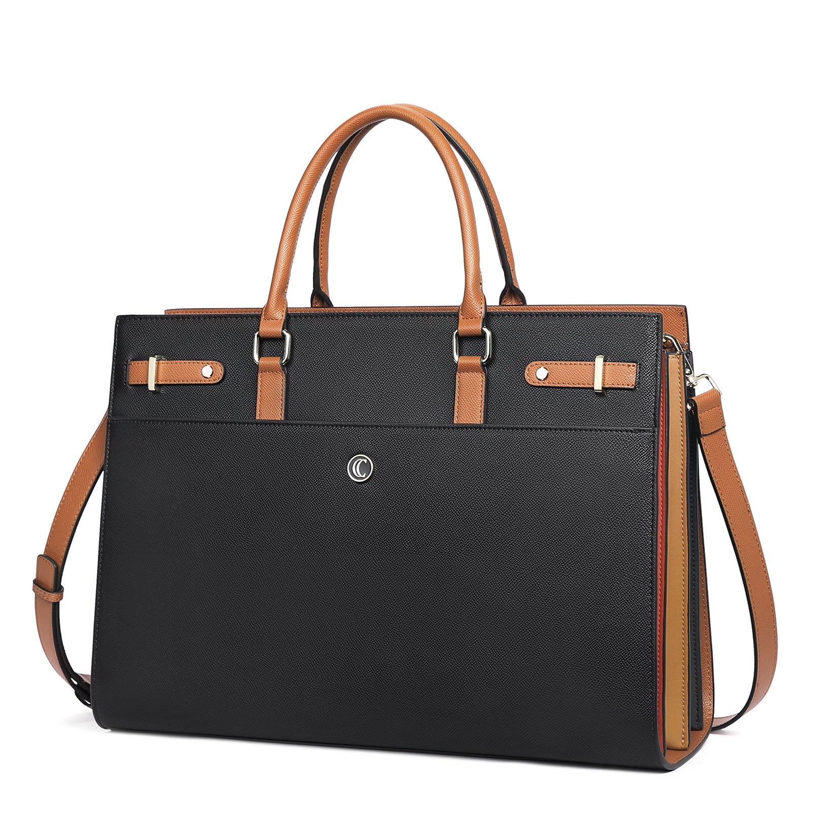 Women's Leather Laptop Briefcase For Work And School —— CLUCI