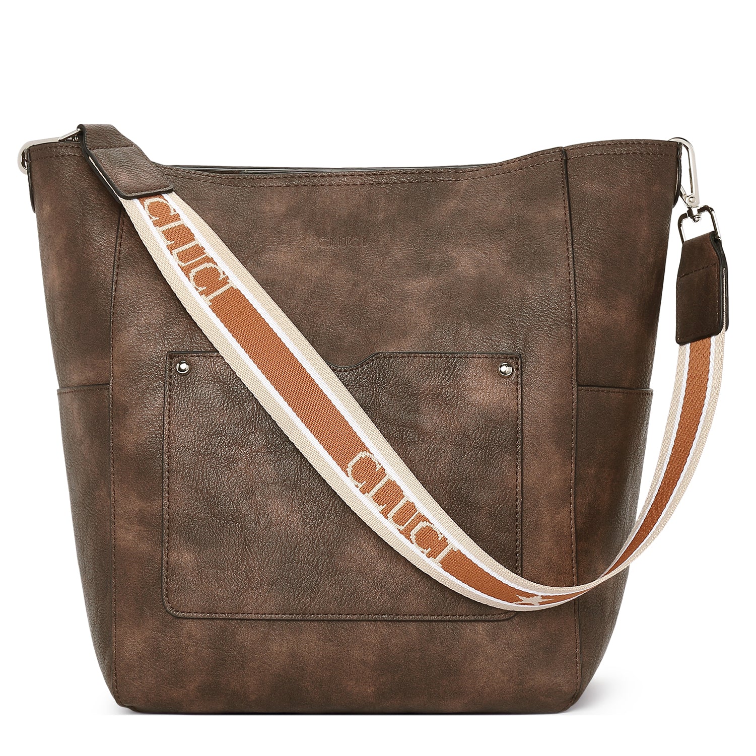 CLUCI Purses and Handbags for women Leather Designer Tote Large Ladies Work Shoulder Bucket Bag