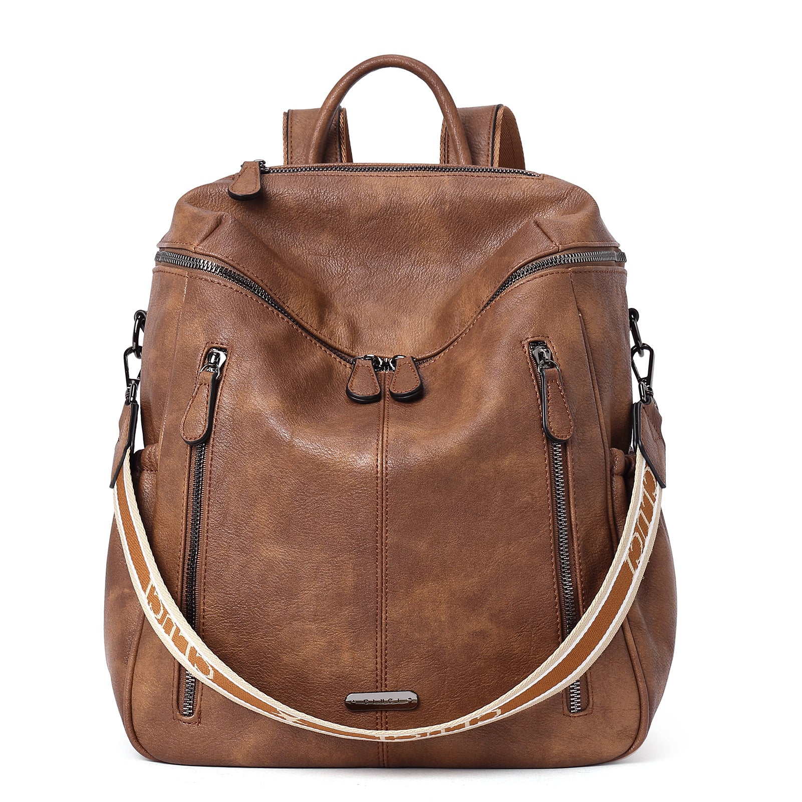 Handbag Bliss Med-Lg Italian Soft Grained Leather Backpack Rucksack