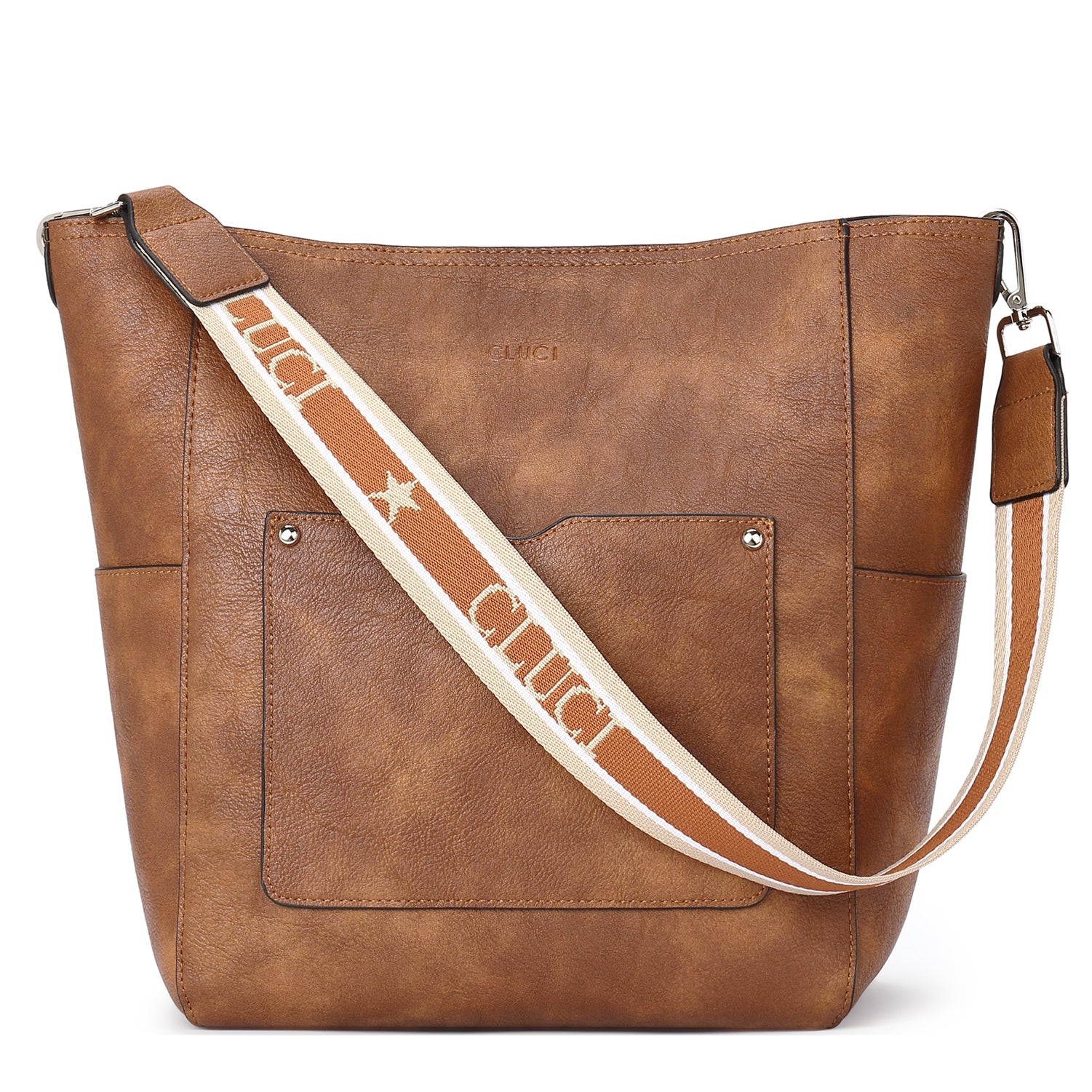 CLUCI Handbags Purse for Women Designer Genuine Leather Large Ladies T