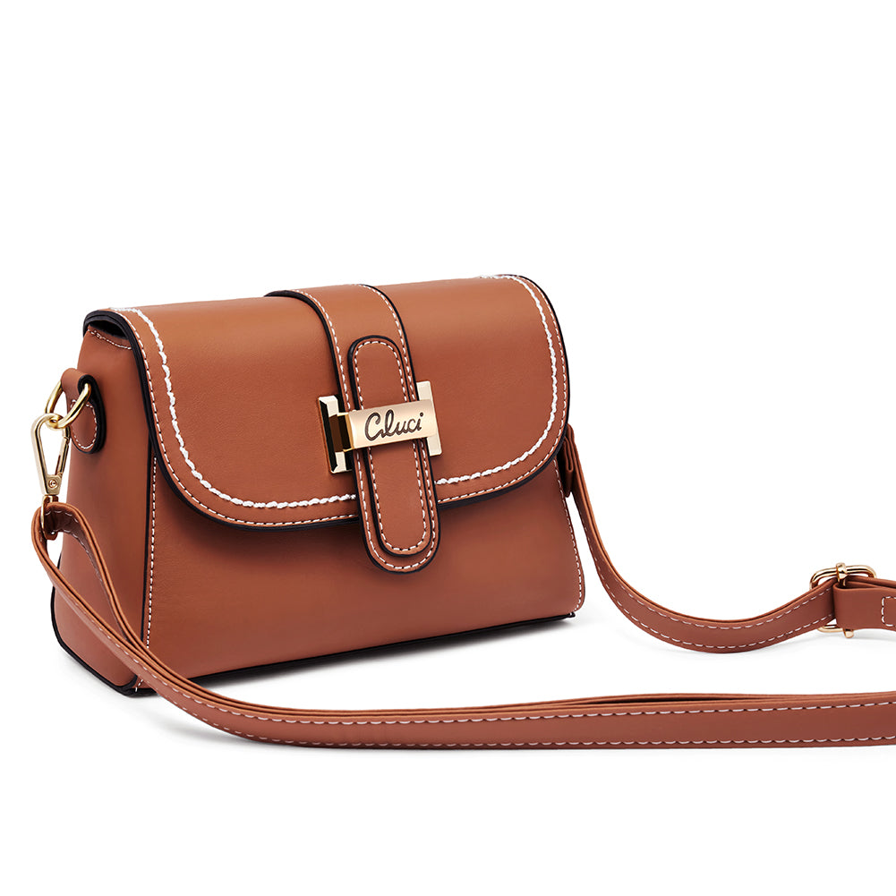 CLUCI Crossbody Bag for Women Leather Cellphone Shoulder Purses Lightweight Fashion Travel Wallet Designer Ladies