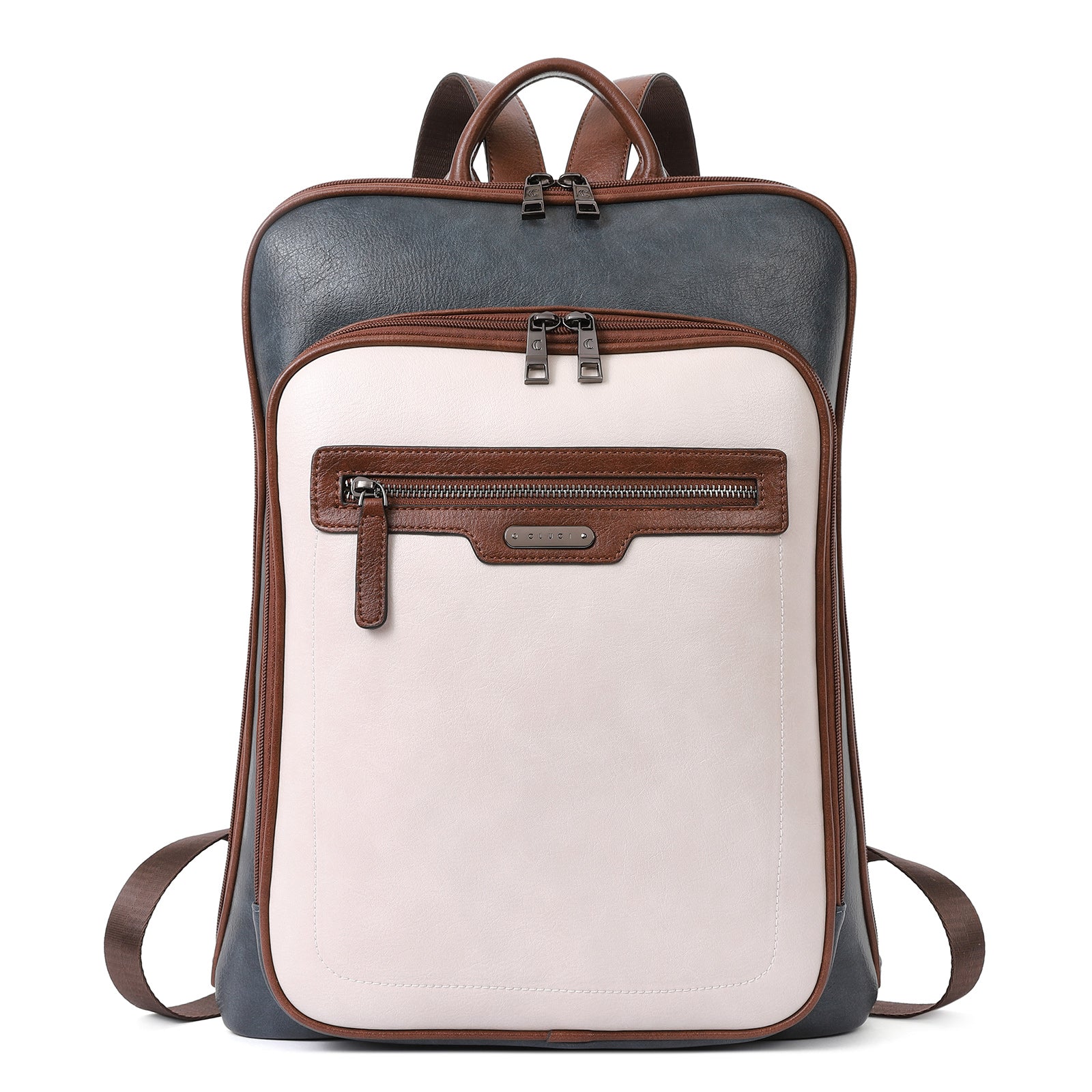 Mike Octane Faux Leather Laptop Backpack - Black – Smily Kiddos