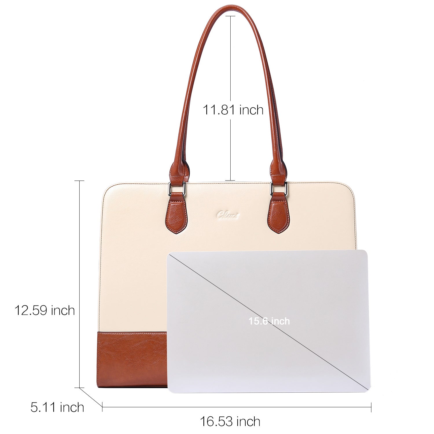 Lauren Designer Leather Briefcase For Women For Commuting