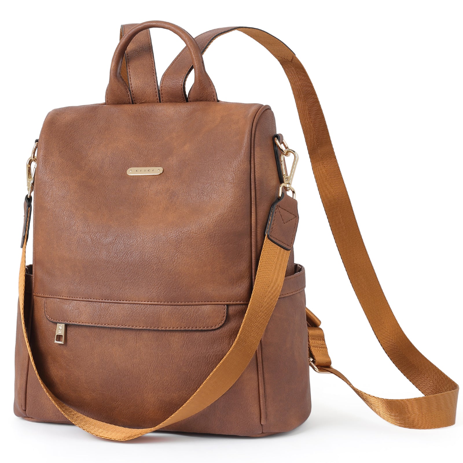 Greene Multi-Purpose Carry Way Vegan Leather Backpack Purse For Women | Two-Toned Vintage