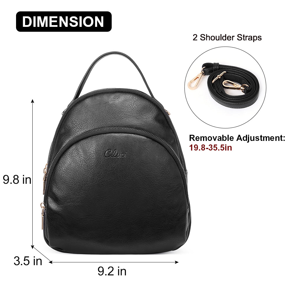 Buy Women's Mini Backpack Purse Fashion Lightweight Rucksack Daypack Small  Shoulder Bag, Black, Small, Traveling at Amazon.in