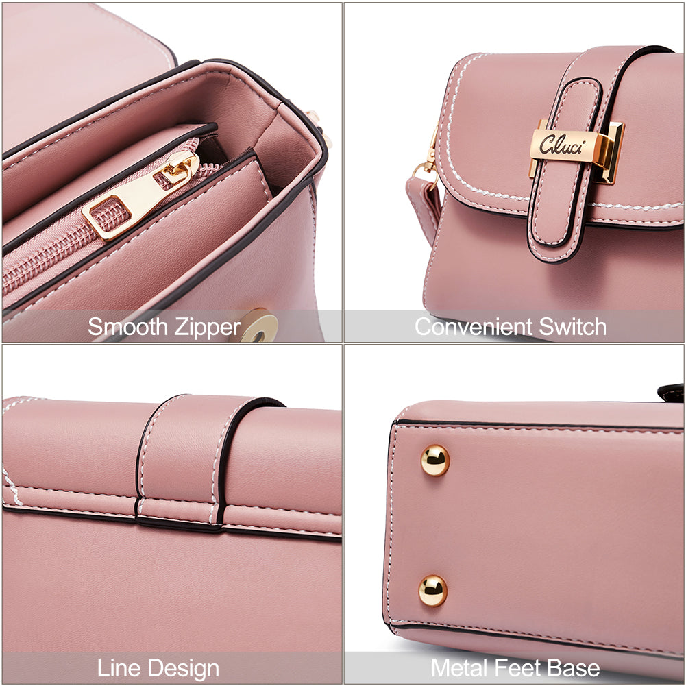 CLUCI Crossbody Bag for Women Leather Cellphone Shoulder Purses Lightweight Fashion Travel Wallet Designer Ladies