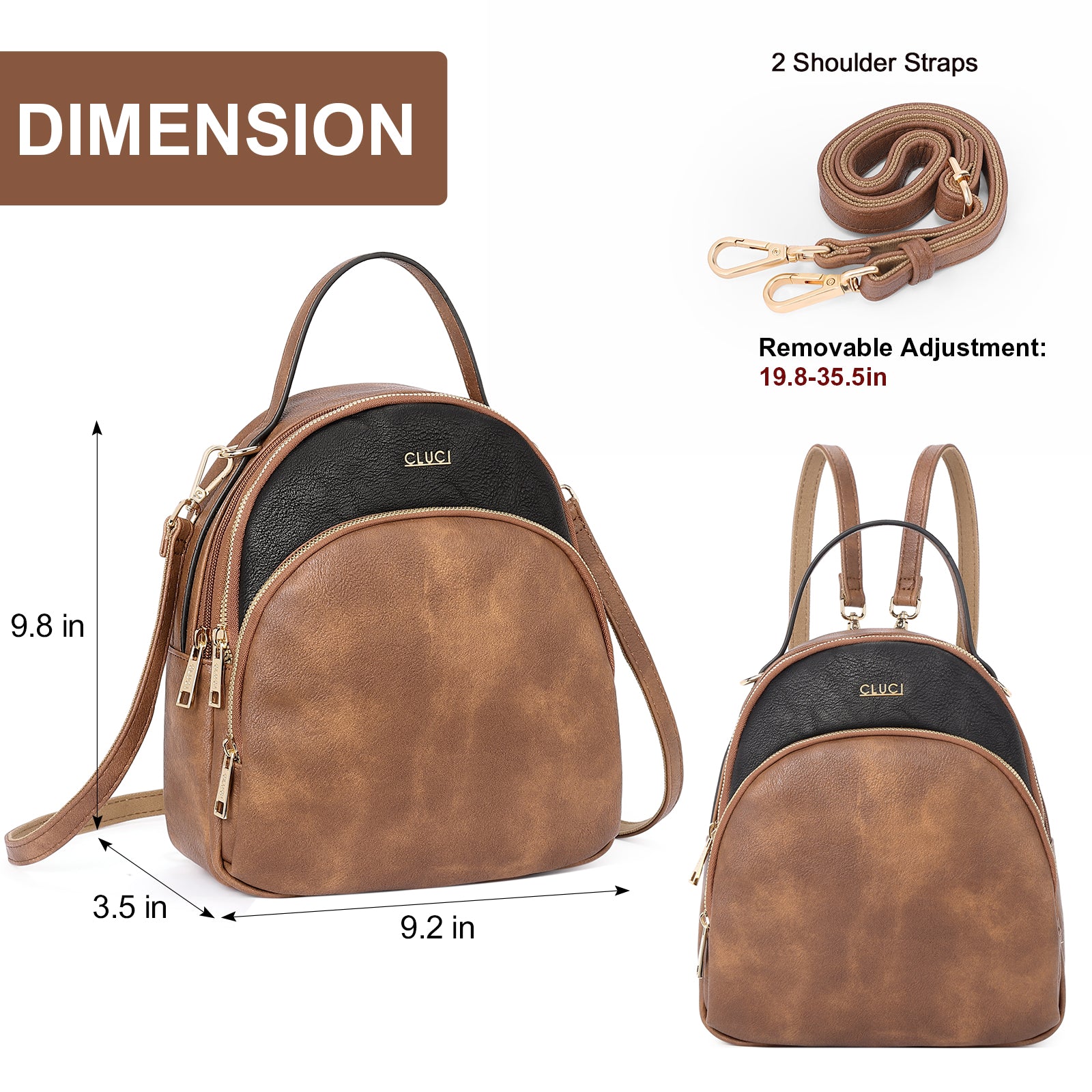 Mini Leather Backpack, Small Leather Backpack For Women