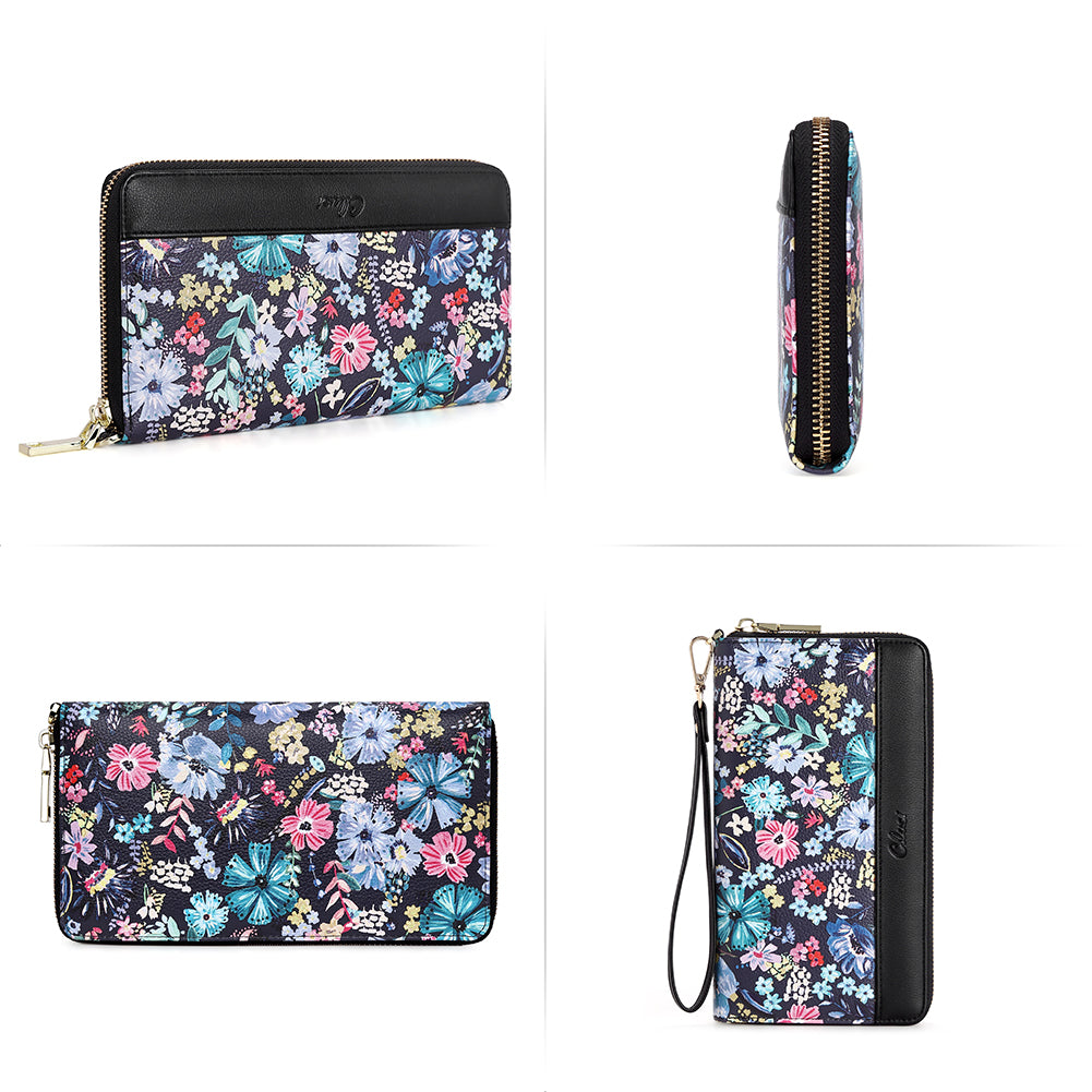 Echo Women's Designer Chic Wallet With Phone Pocket | Creative Pattern