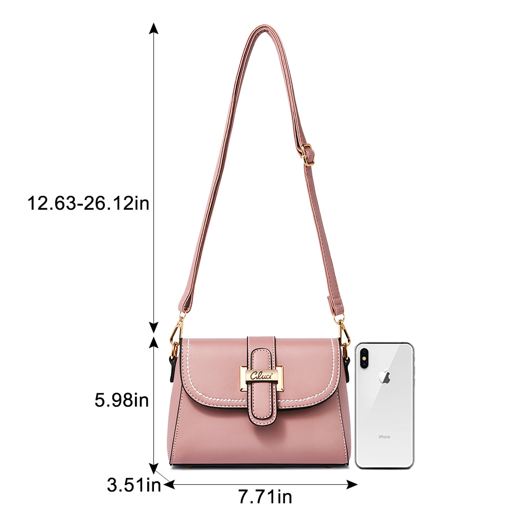 CLUCI Crossbody Bag for Women Leather Cellphone Shoulder Purses Lightweight Fashion Travel Wallet Designer Ladies