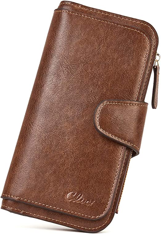 Cathy  Luxury Women's Vegan Leather Wallet With Zipper | Two-toned