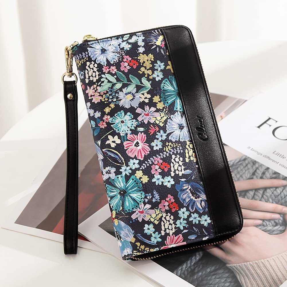 Echo Women's Designer Chic Wallet With Phone Pocket | Creative Pattern