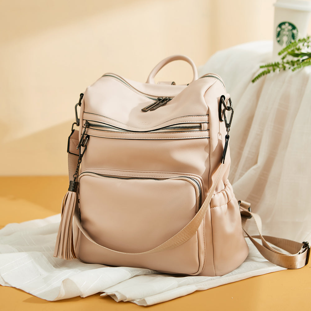 Urban Luxury Calfskin Drawstring Backpack – Keeks Designer Handbags