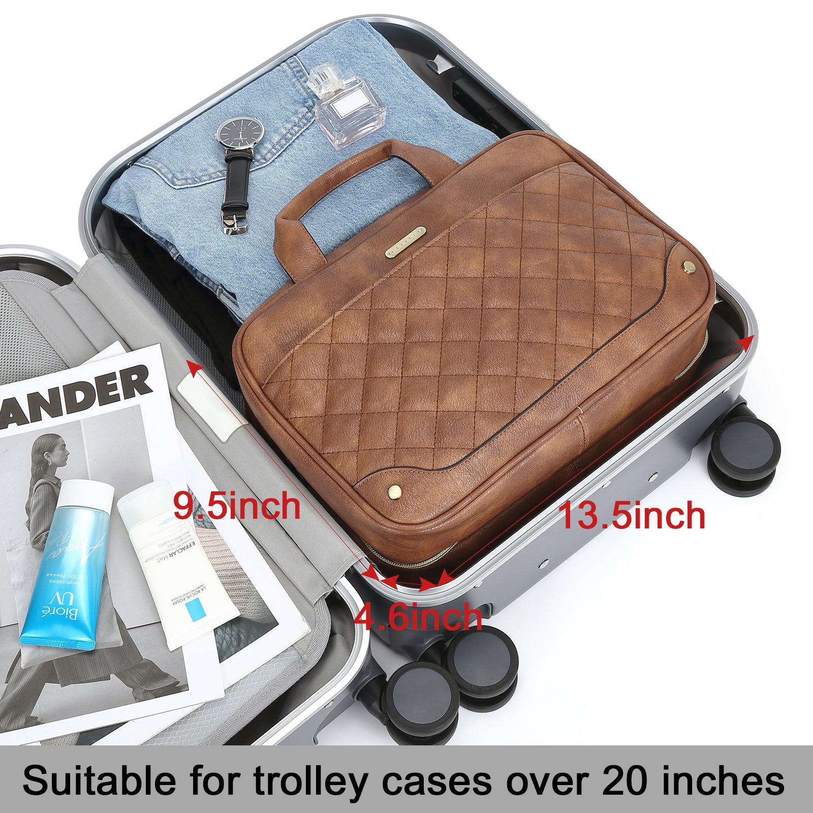 Large Toiletry Bag Travel Bag with Hanging fashion Hook, Water-resistant