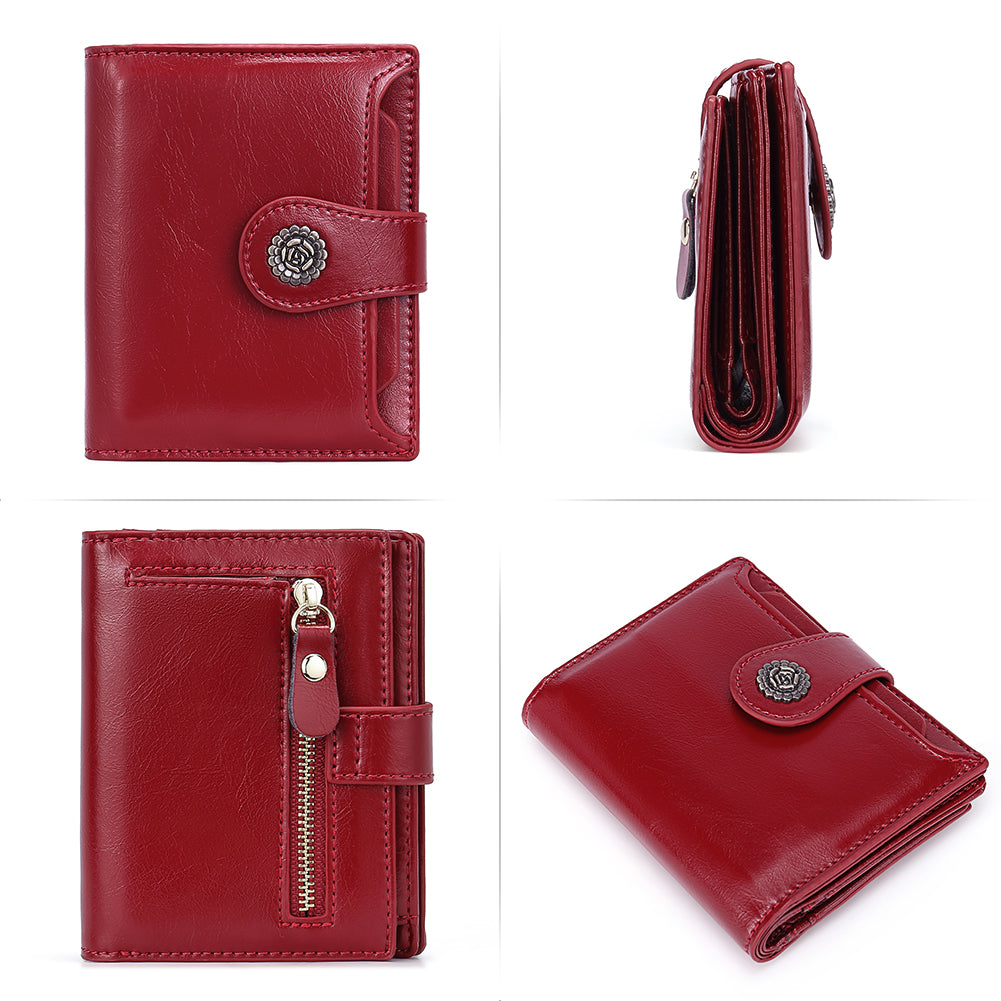 Vegan Leather Wallet With Multiple Compartments For Women —— CUCI